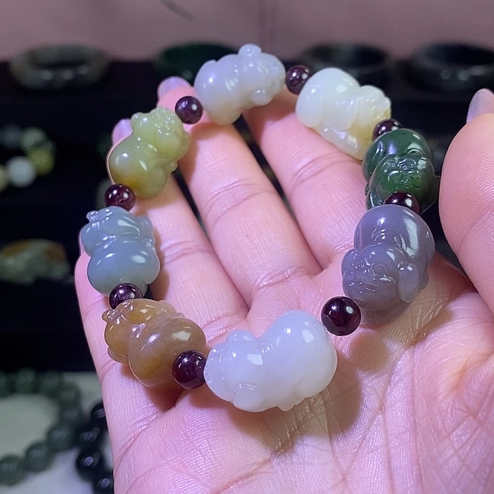 和田玉未镶嵌手链