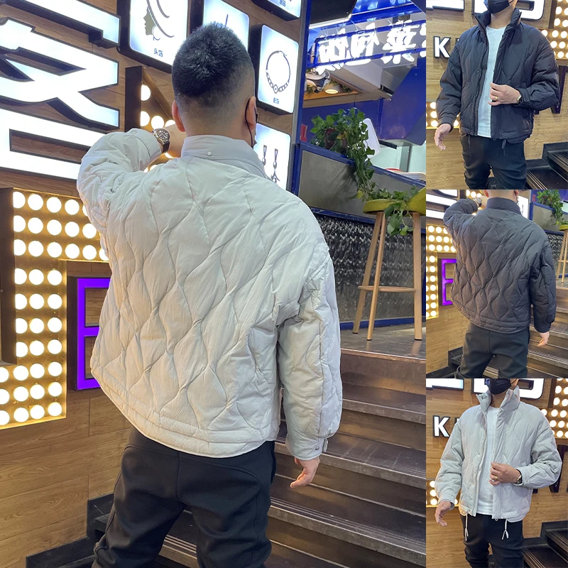 高级感轻薄保暖羽绒服男士冬季新款宽松休闲上衣痞帅潮牌防寒外套