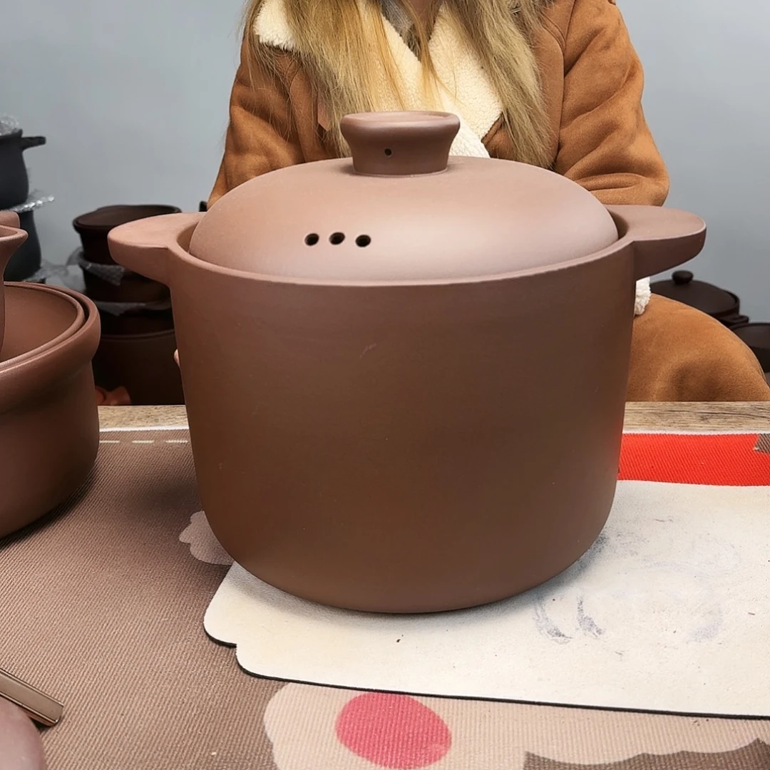 紫砂砂锅8升正品无暇