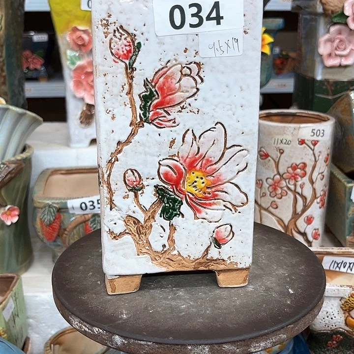 紫砂花盆粗陶材质多肉花盆