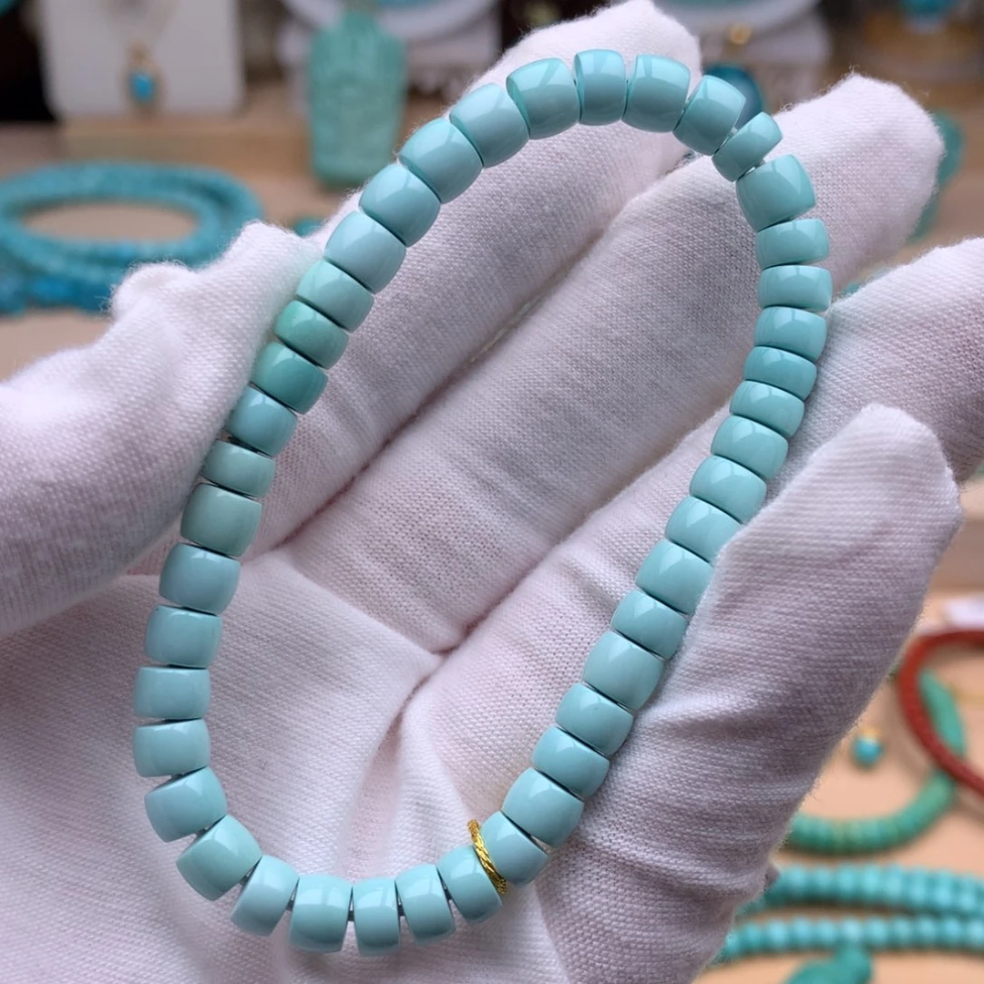 未镶嵌绿松石珠宝奇石6mm