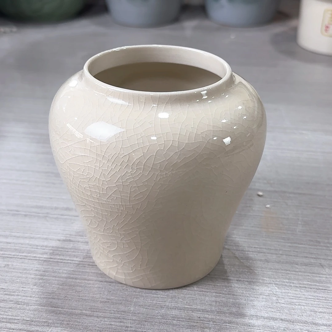 口径  6.5*11陶瓷绿植多肉微瑕花盆