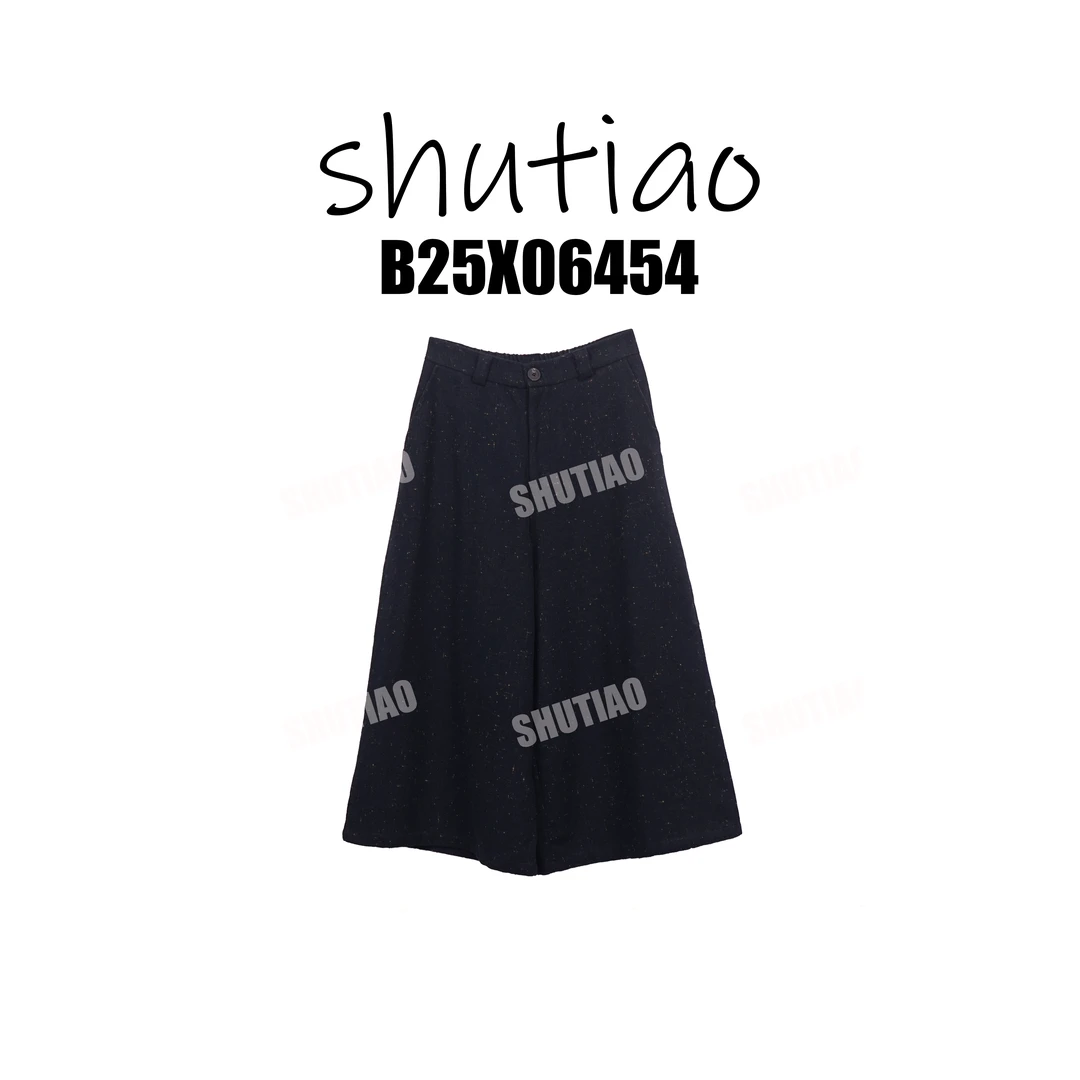【SHUTIAO】2025冬季：新款小众设计款裤子B25X06454