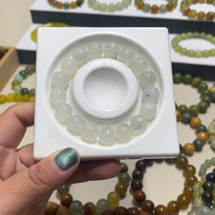 蛇纹石玉未镶嵌手链我12