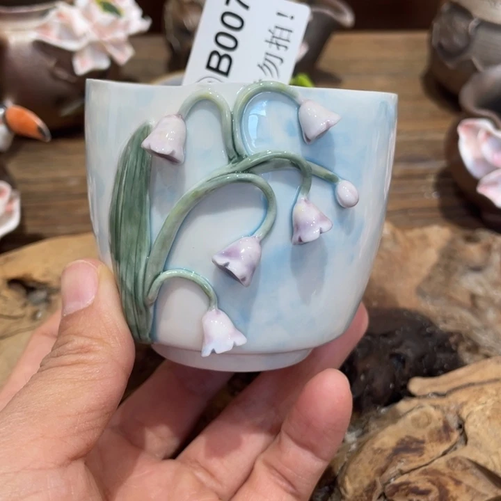 手工制作陶瓷茶具茶杯青蛙