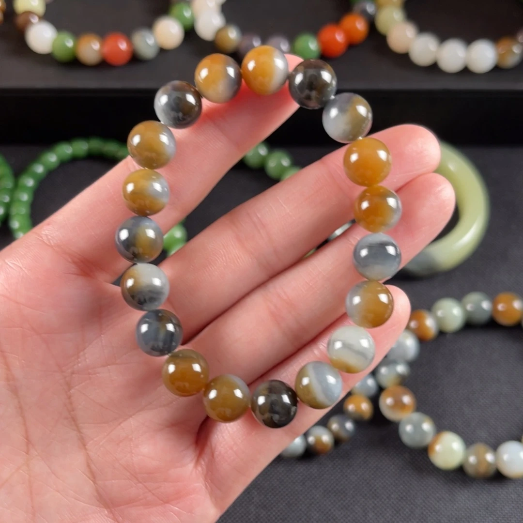 手串未镶嵌和田玉卡10全三色