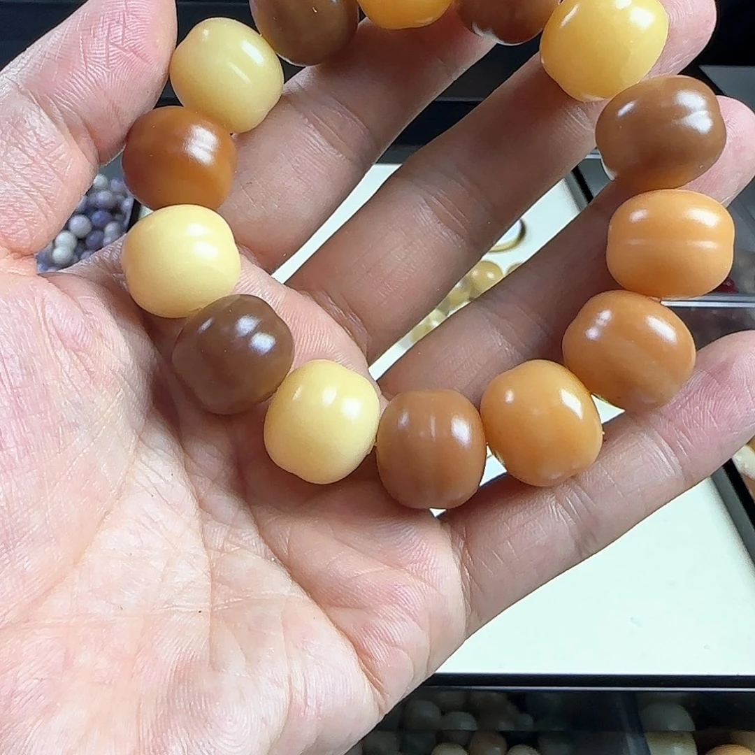 菩提根/象牙果手串孔*瑕疵手串一条