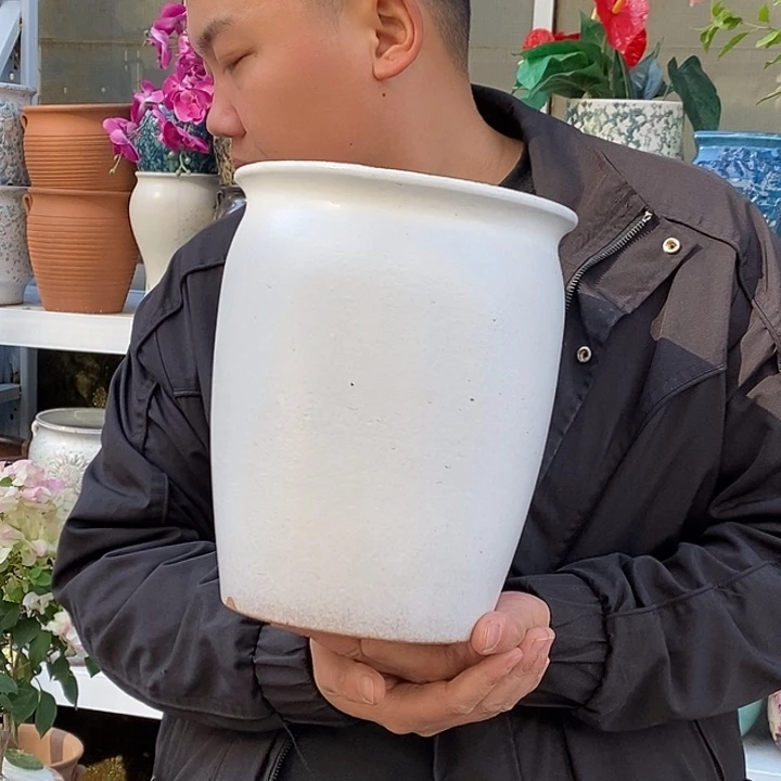 紫砂花盆口20高25俩个