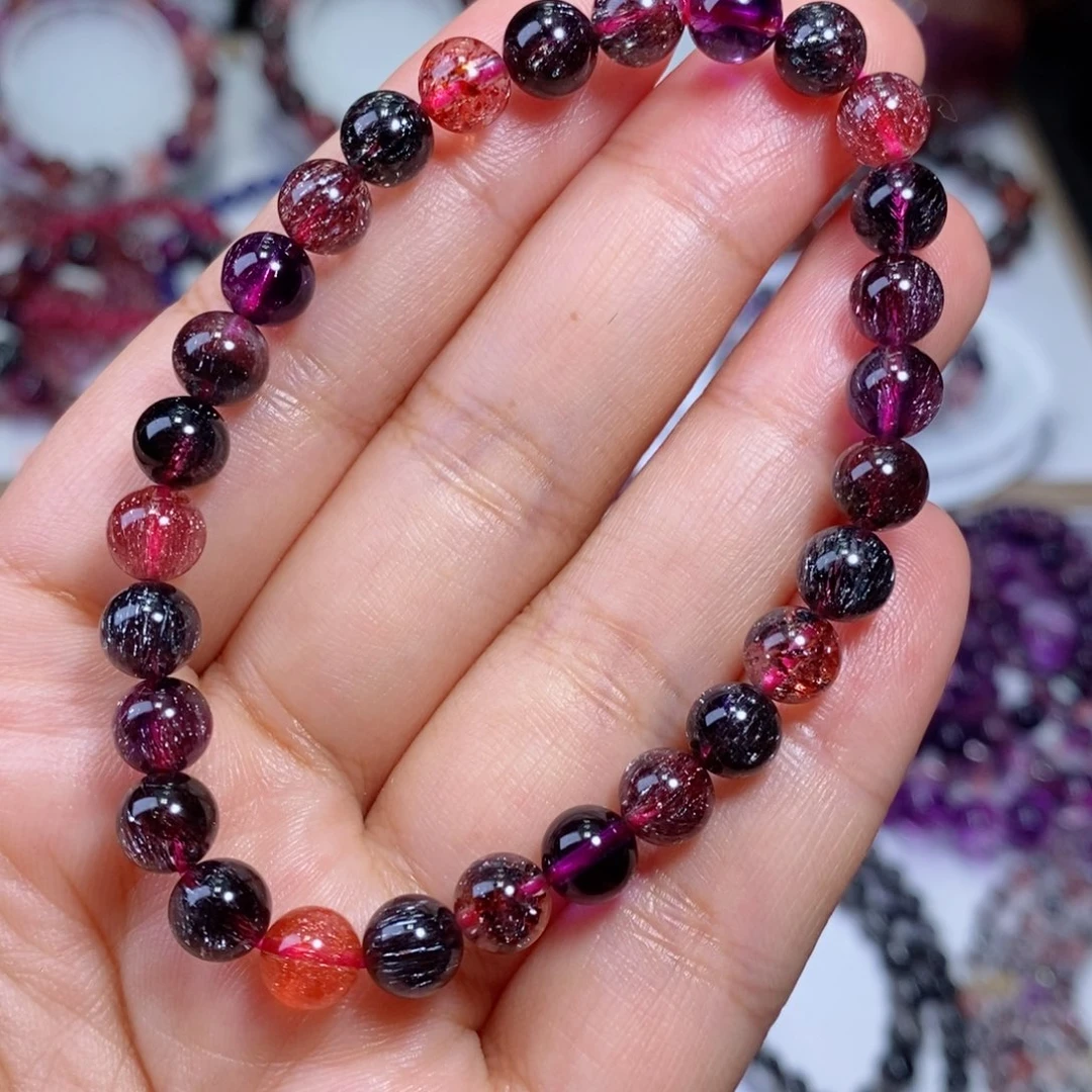 水晶手链未镶嵌黑加仑