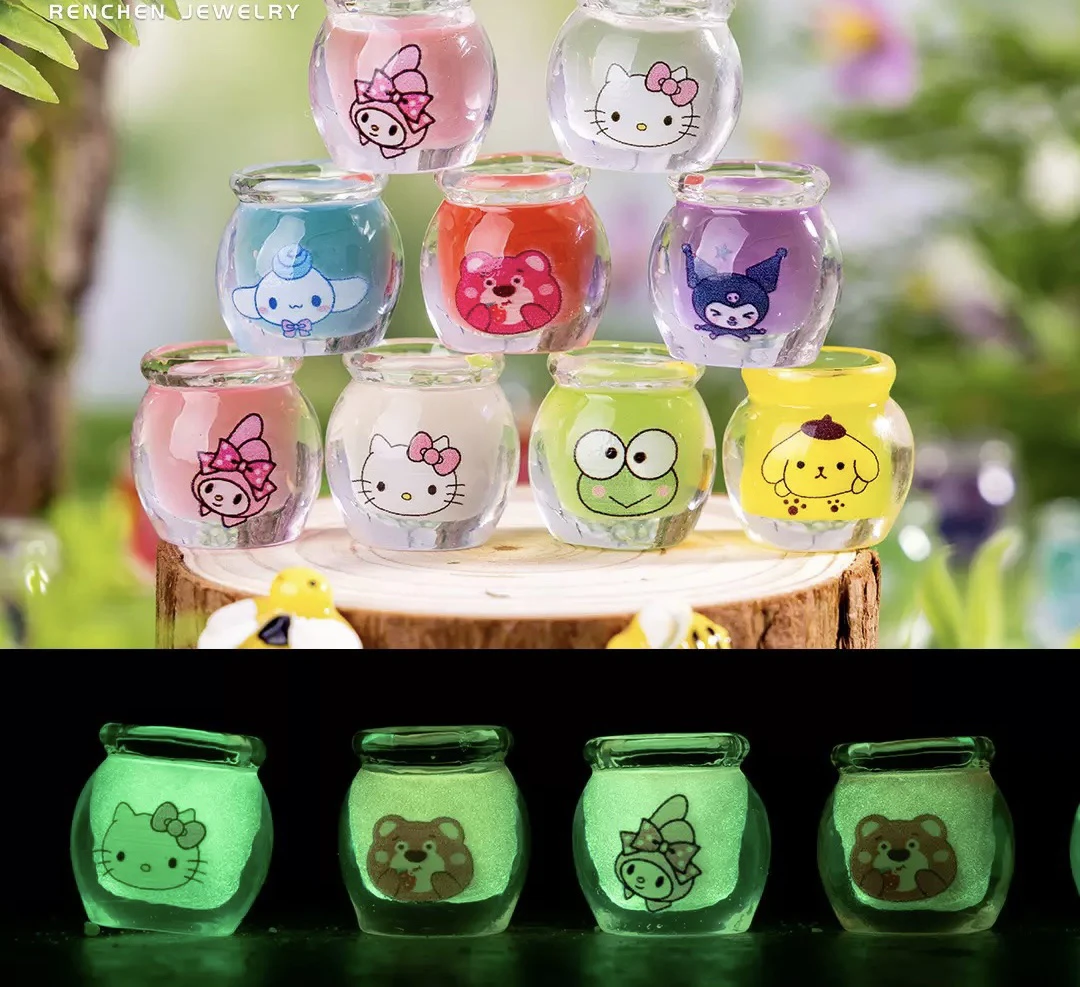 【许愿+对对碰】彩色夜光三丽欧蜜罐diy饰品装饰创意可爱