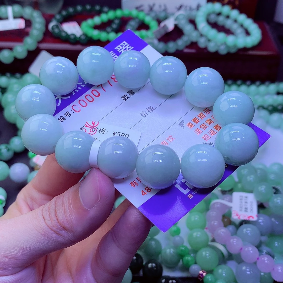 翡翠未镶嵌毛衣链