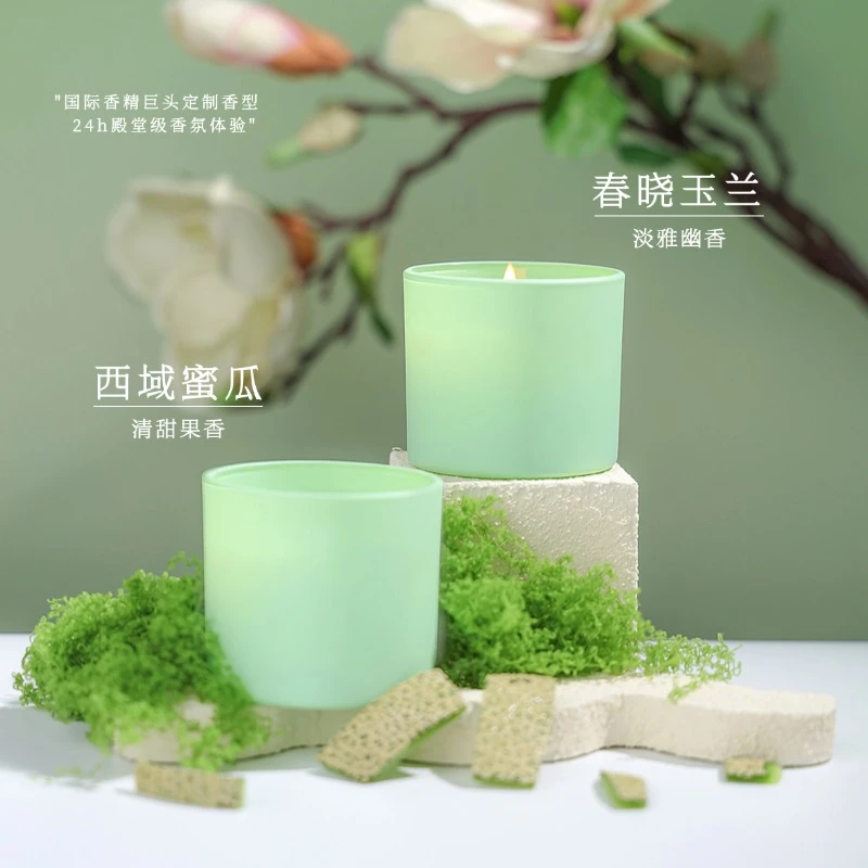 洛代香薰蜡烛·马卡龙系列 凤梨蜜瓜老檀木经典扩香浓郁持久低温蜡