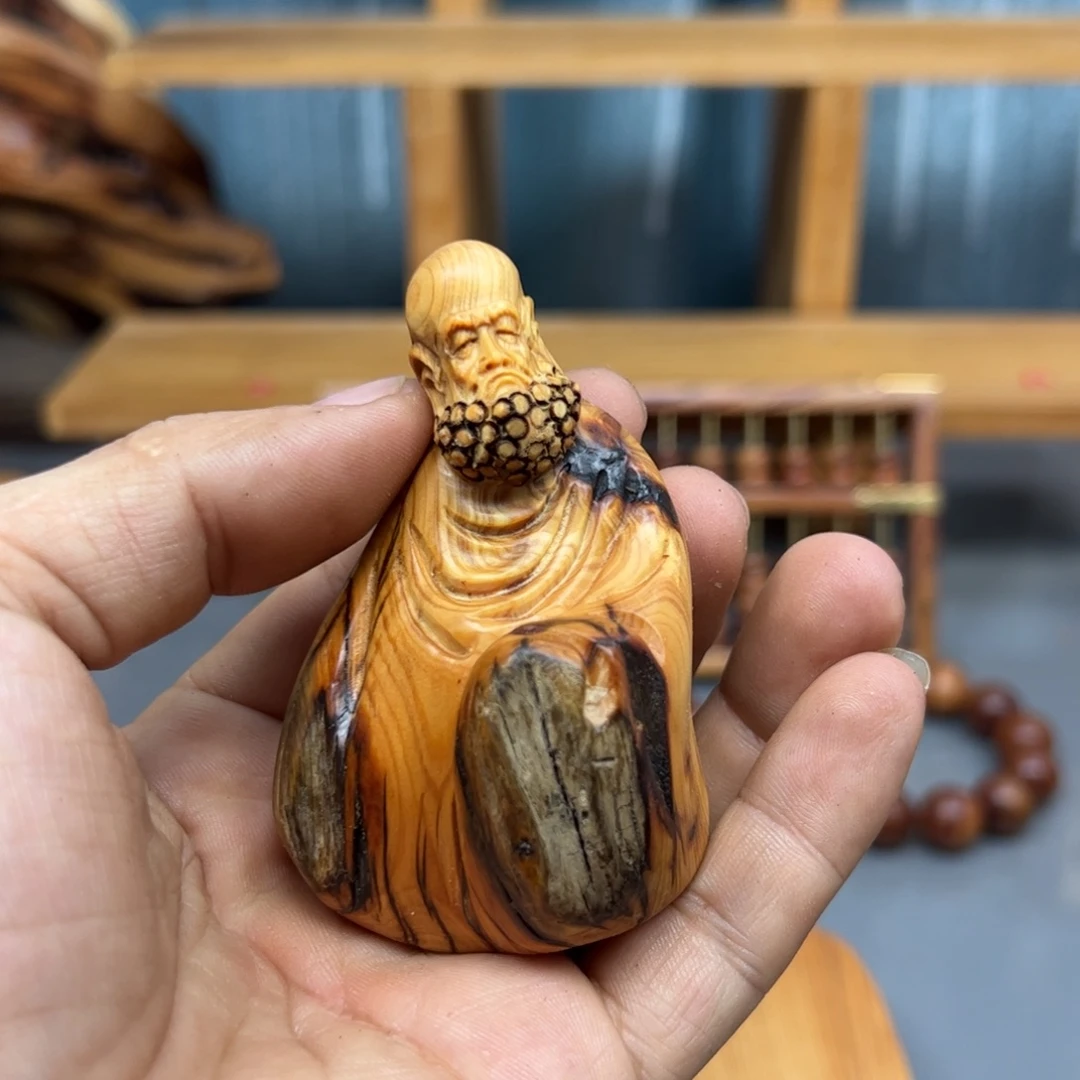 捌***柒木崖柏木摆件手把件