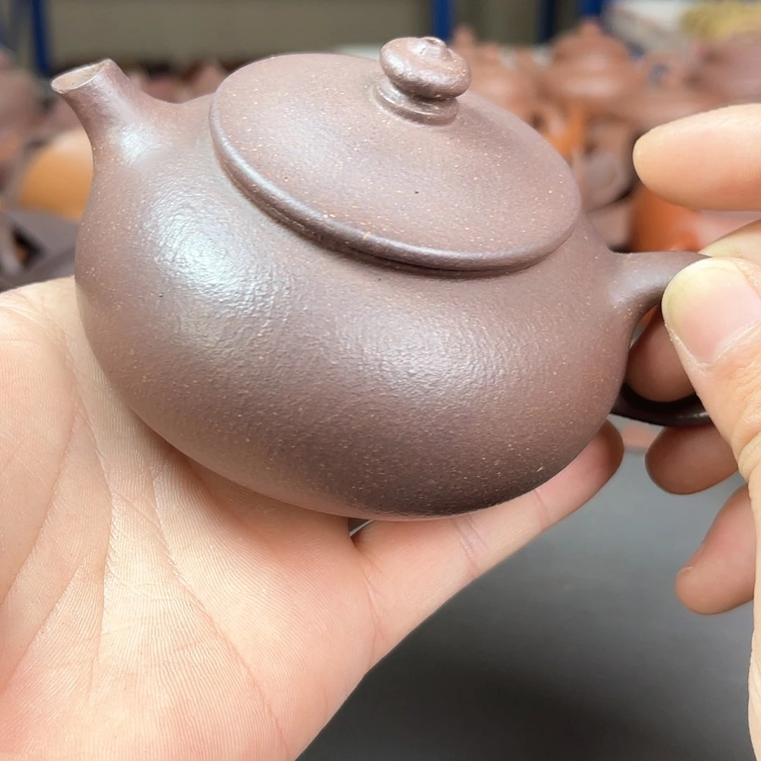 茶壶紫砂陈子平粗砂天青寒江