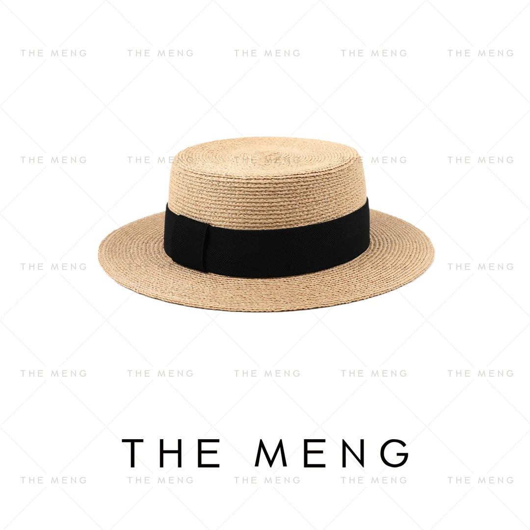 THE MENG【搭配单品】基础款通勤拉菲草编织帽#M252T0004【蒋】