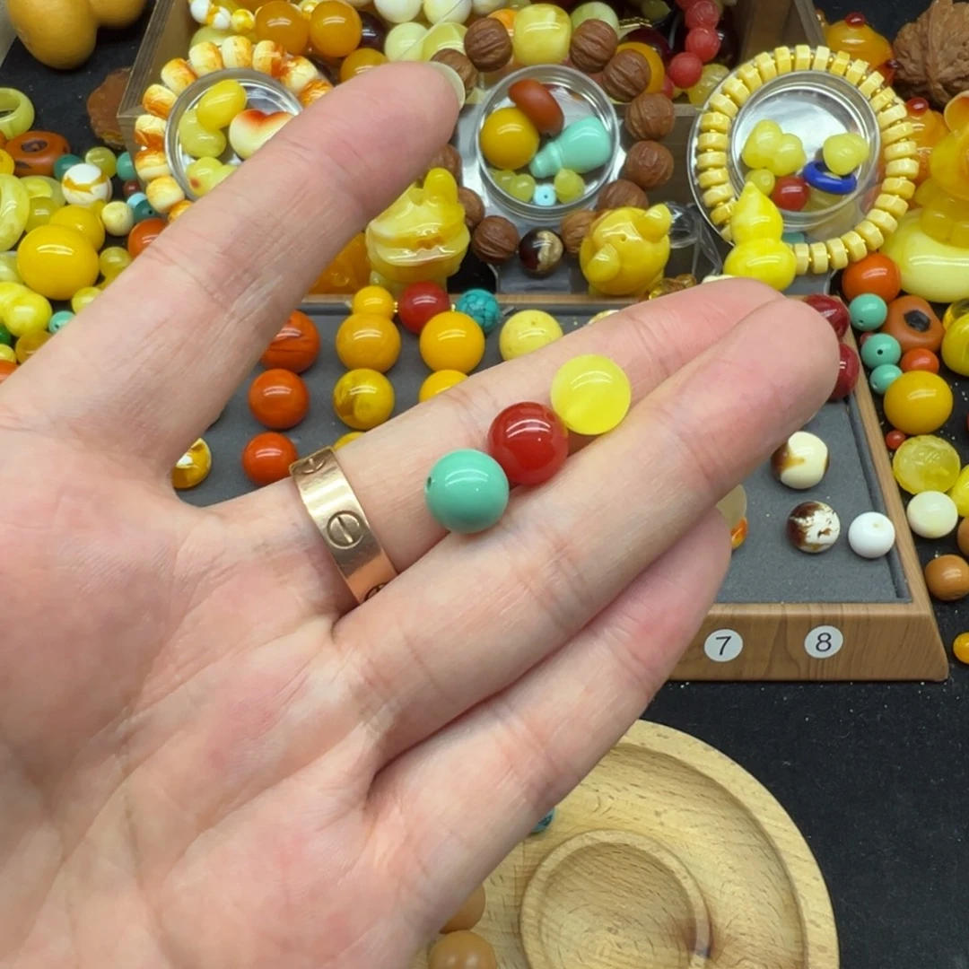 琥珀未镶嵌颈饰配饰