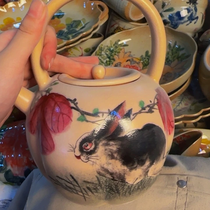 瓷片手工手绘细微不一样