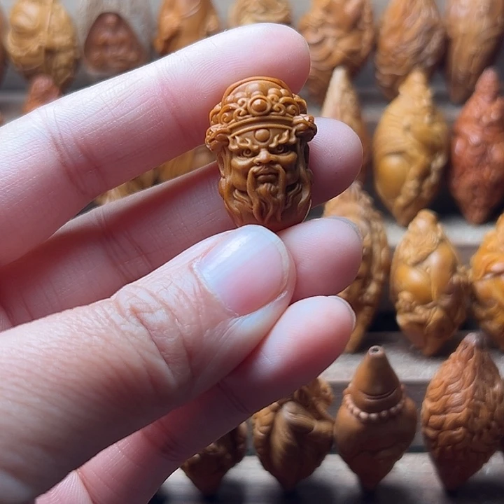 黑***妖橄榄核吊坠橄榄核