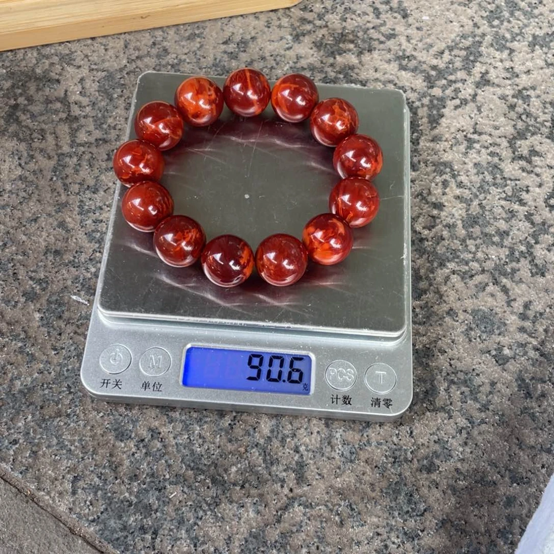 南红玛瑙单圈手串未镶嵌