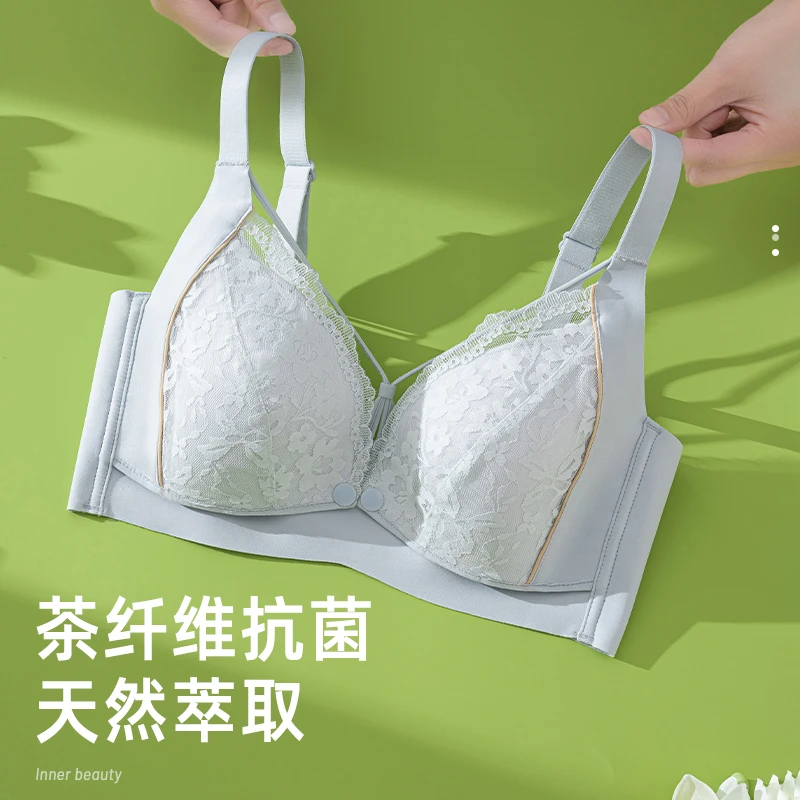 雅撒梅舒适薄款哺乳文胸聚拢防下垂产后喂奶胸罩孕妇怀孕期内衣