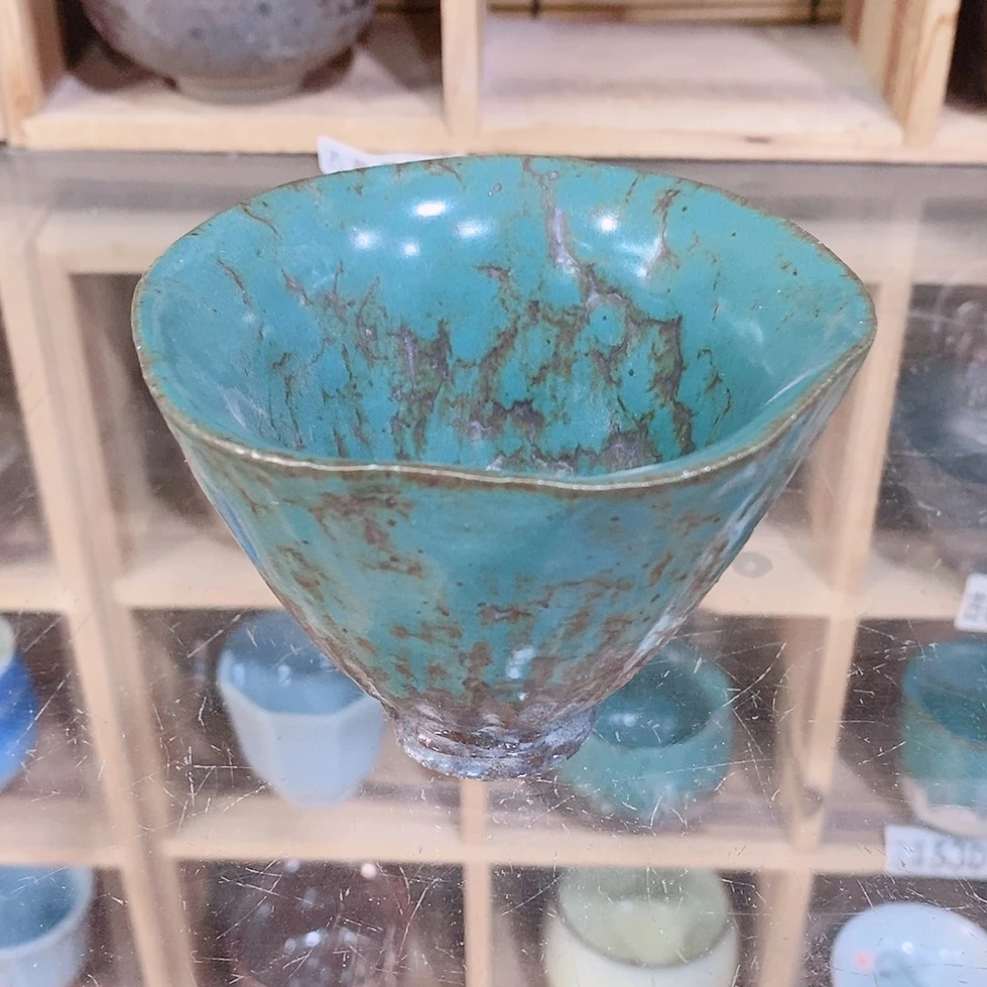 粗陶志野柴烧茶器