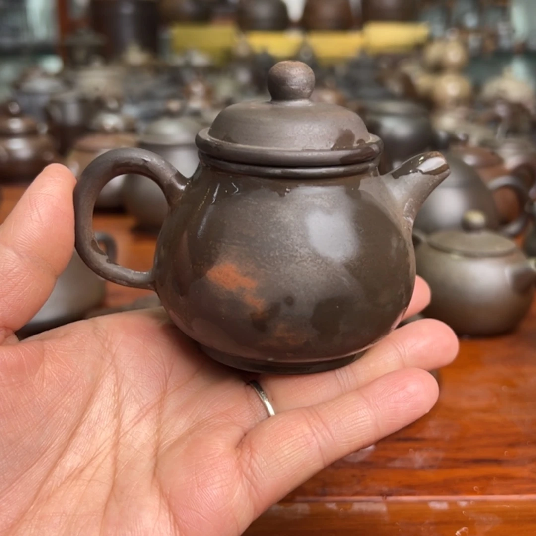 贵台龙窑柴烧茶器92玄**蟹