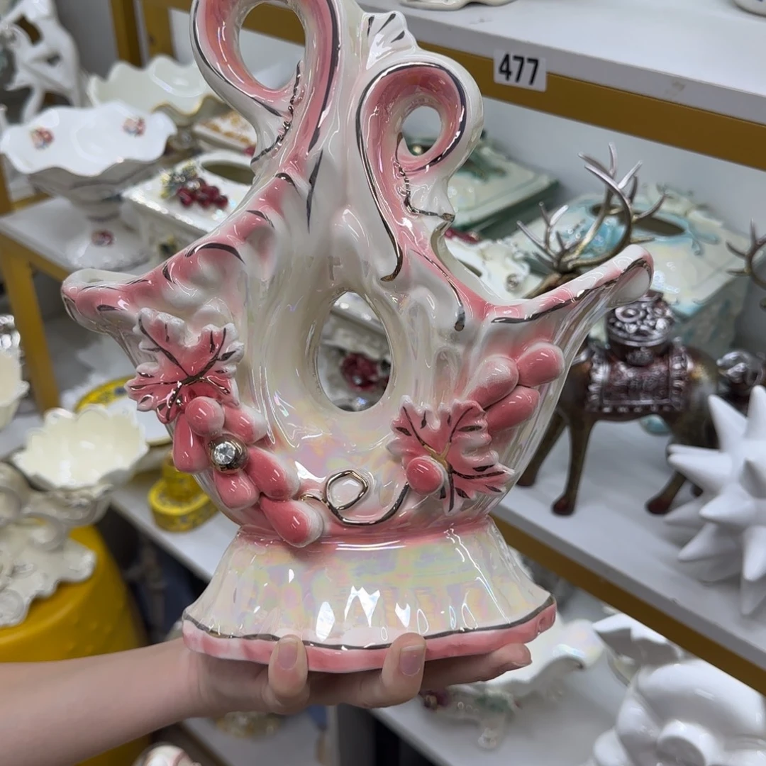 瓷片陶瓷工艺花瓶摆件