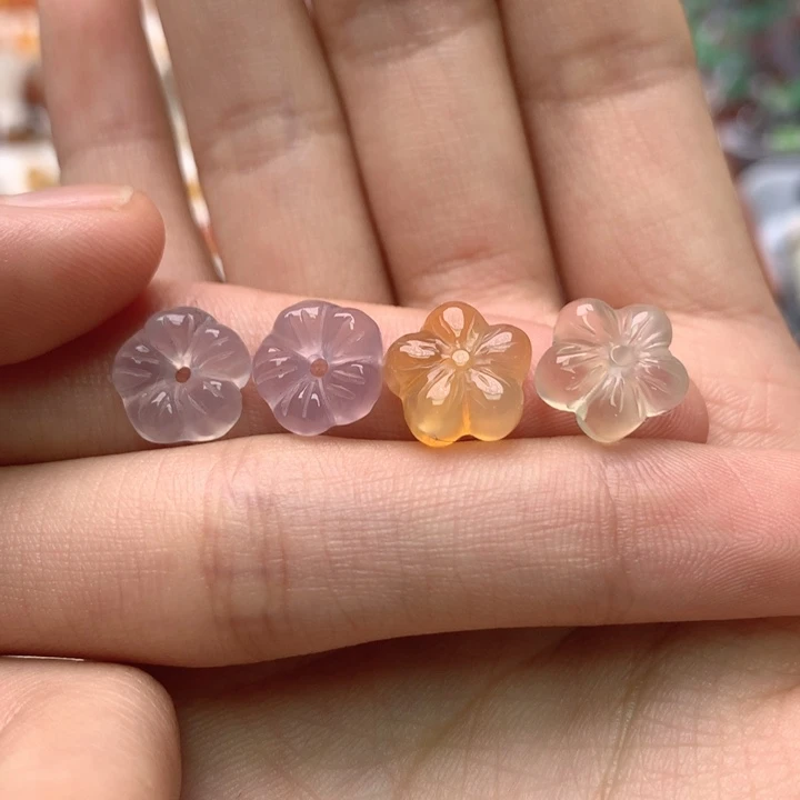 玛瑙/玉髓未镶嵌玛瑙五瓣花