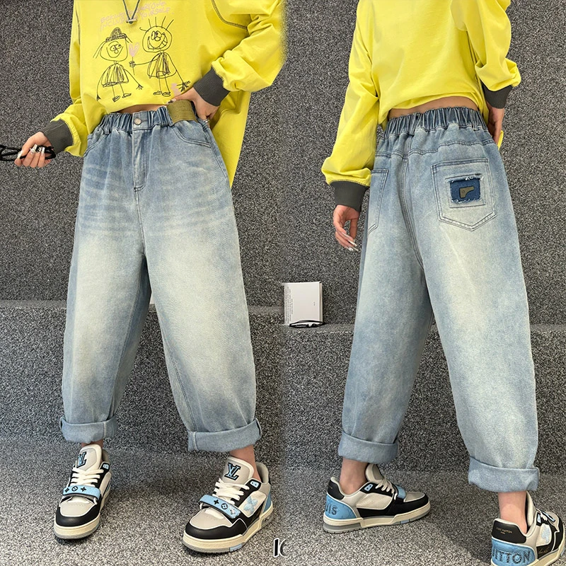 大版牛仔裤女胖mm240斤胖妹妹大腿粗屁股大显瘦裤子春季2025新款