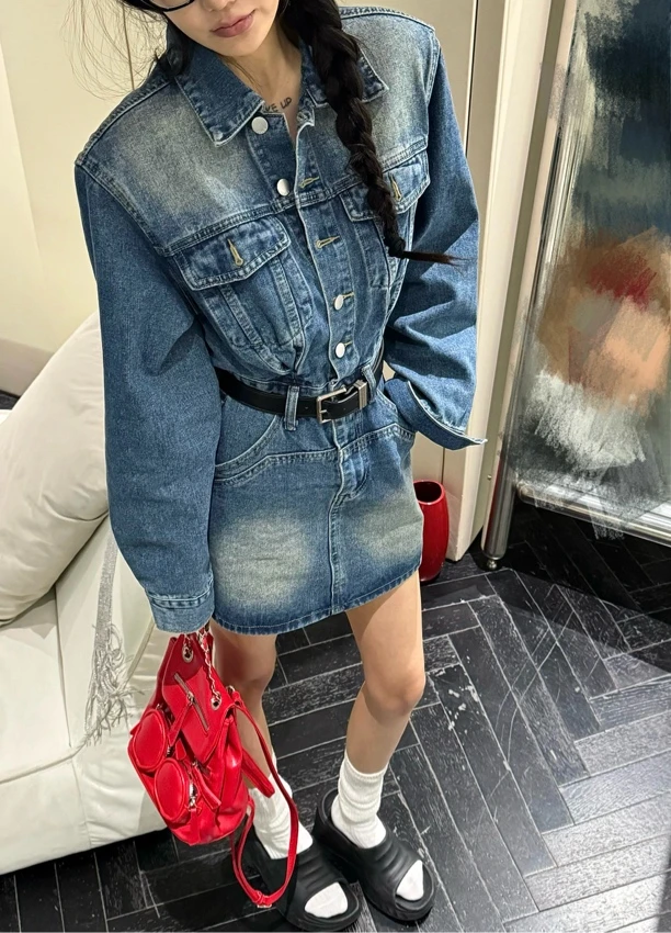 【DAPING】牛仔连衣裙