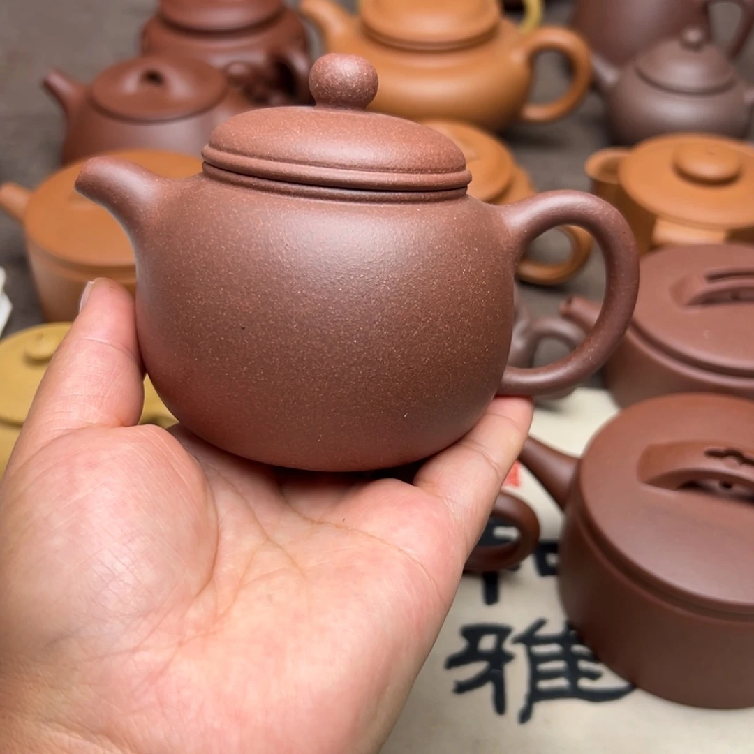 紫砂茶壶紫泥半手工230cc左右