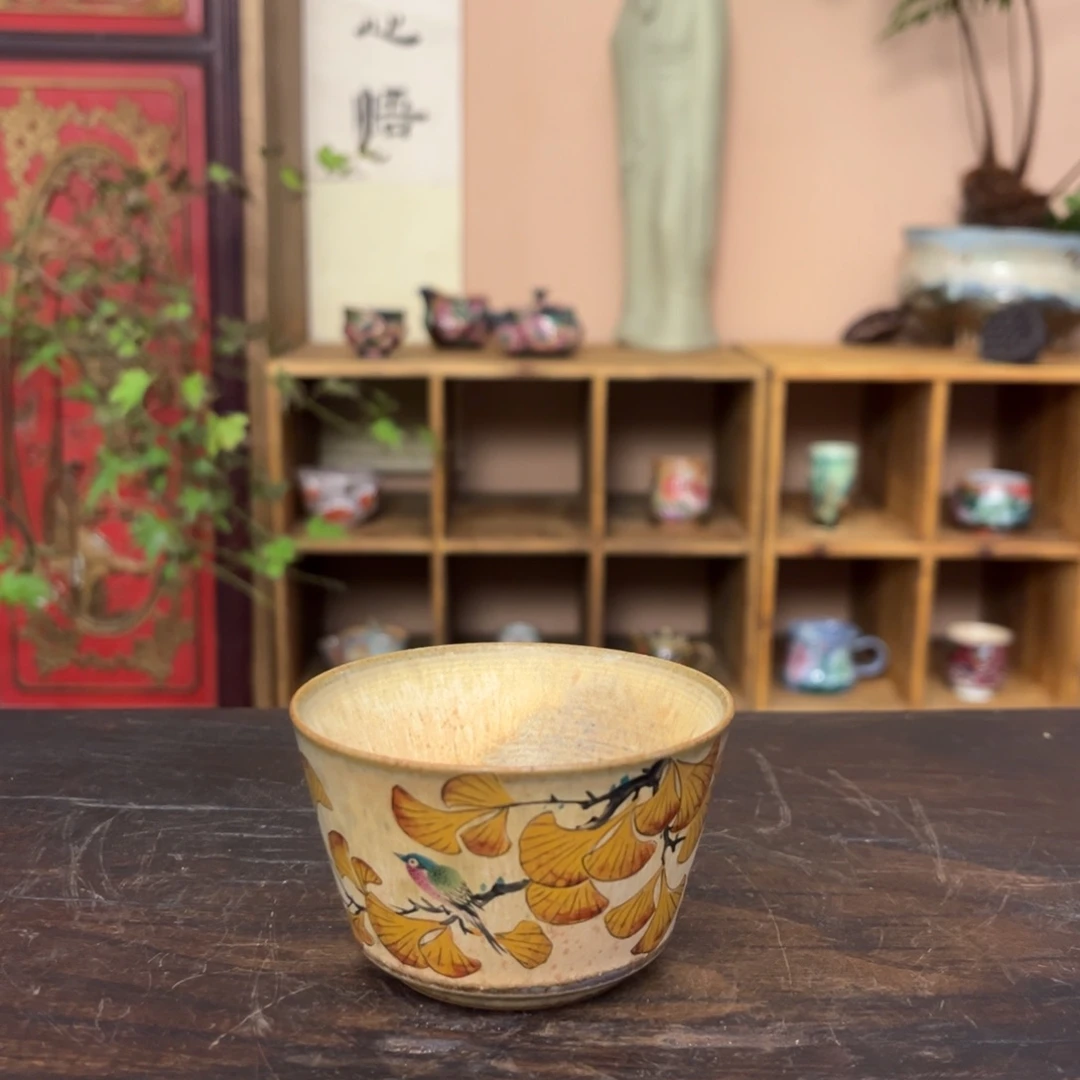 柴烧手工手绘陶瓷