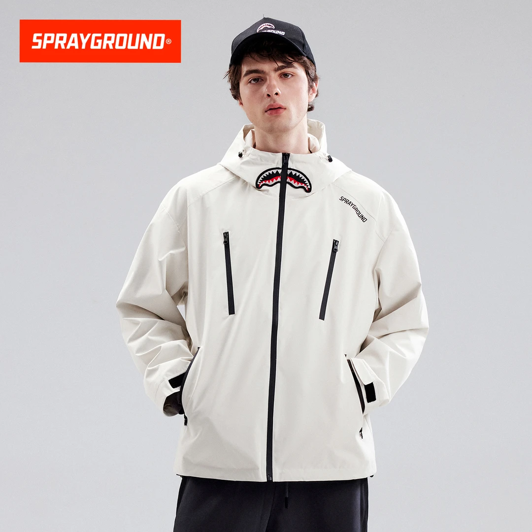 SPRAYGROUND 鲨鱼嘴冲锋夹克户外宽松运动防水秋季JM WE031109
