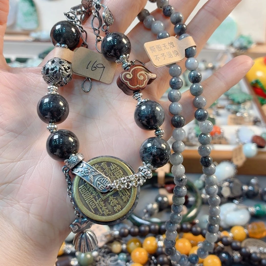 ****乖翡翠未镶嵌颈饰手串