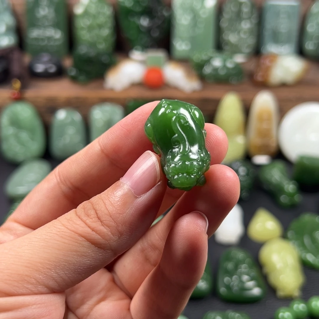 和田玉（碧玉）未镶嵌吊坠(不含链)