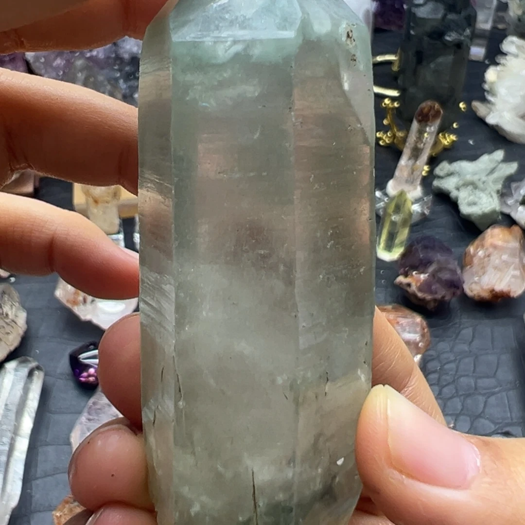 石材浮生喜马绿幽灵手握