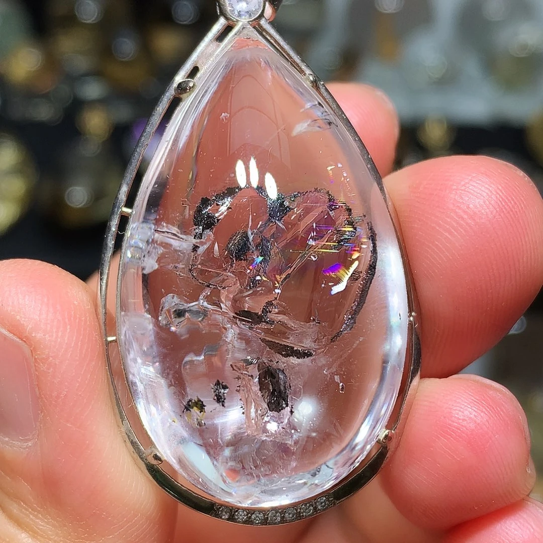 银S925镶嵌珠宝半成品水晶定制款