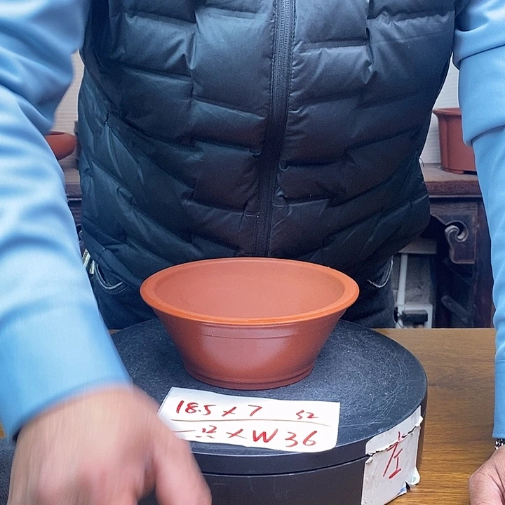 紫砂花盆货号一只XW36