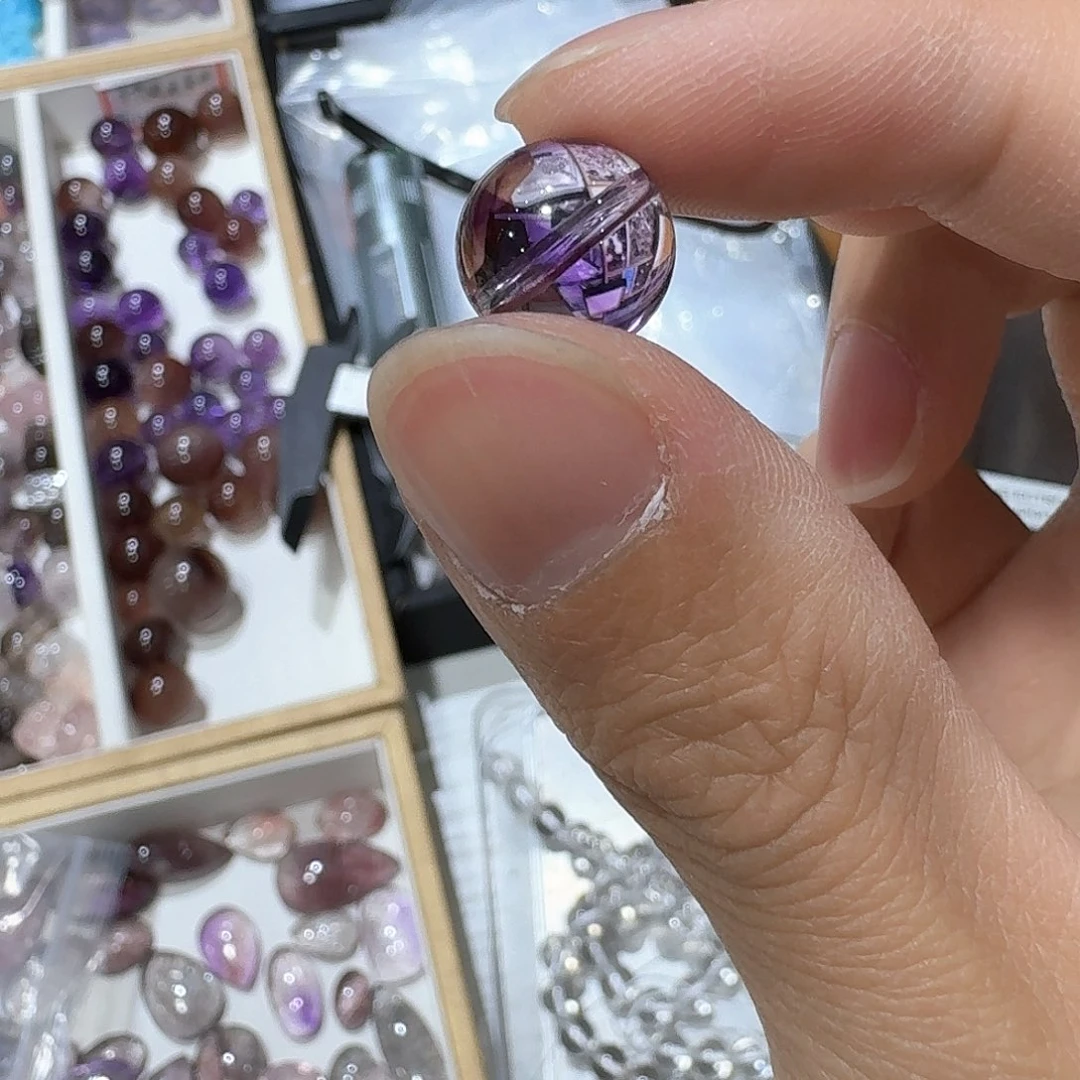 水晶打孔不退换未镶嵌