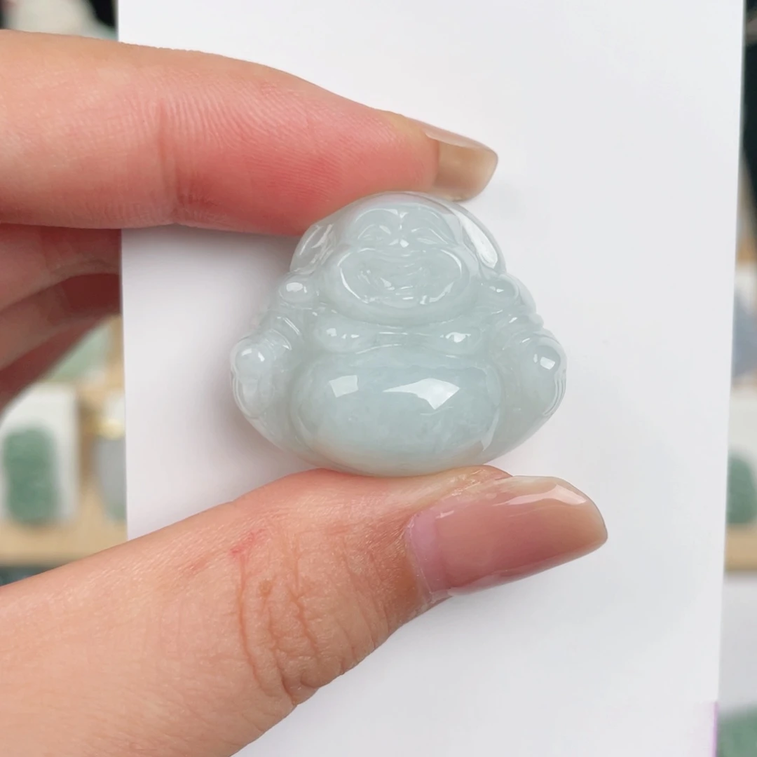 翡翠未镶嵌颈饰佛公（包容心）