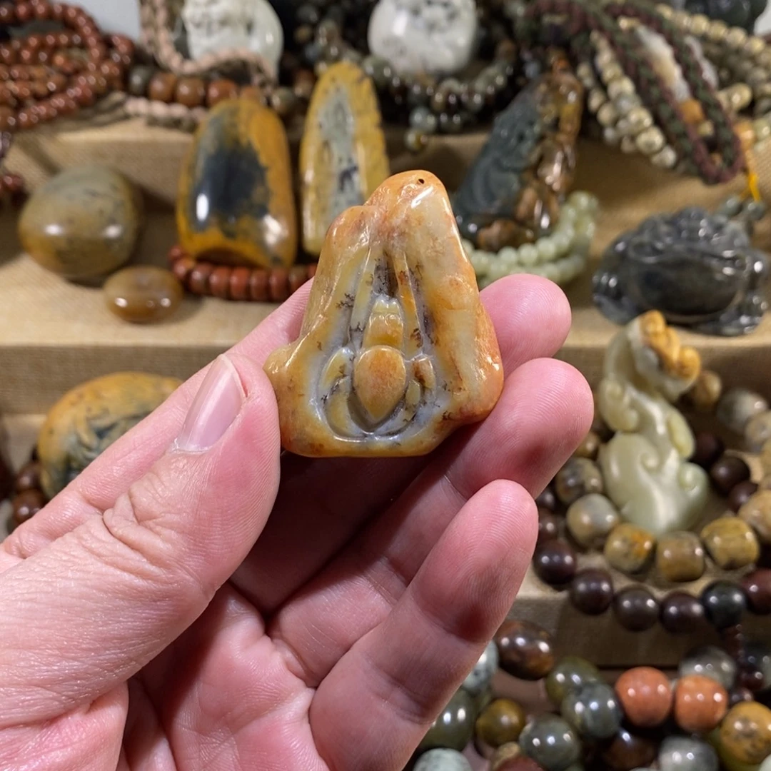 岫岩河磨玉（透闪石质玉）未镶嵌挂件