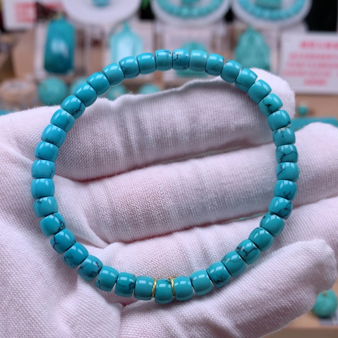 绿松石未镶嵌珠宝奇石5.6mm