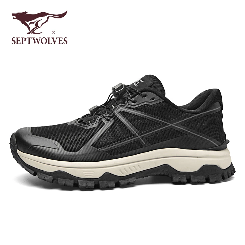 七匹狼秋季男鞋2025新款透气网面运动防滑耐磨通勤健步户外休闲鞋
