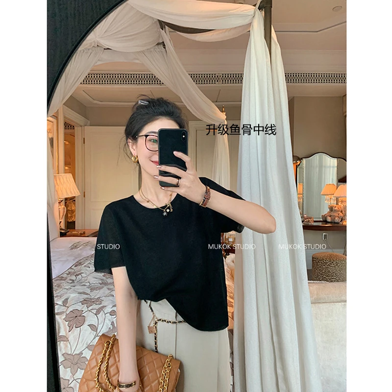 【奶茶色】3788超柔软新款高品质圆领针织上衣