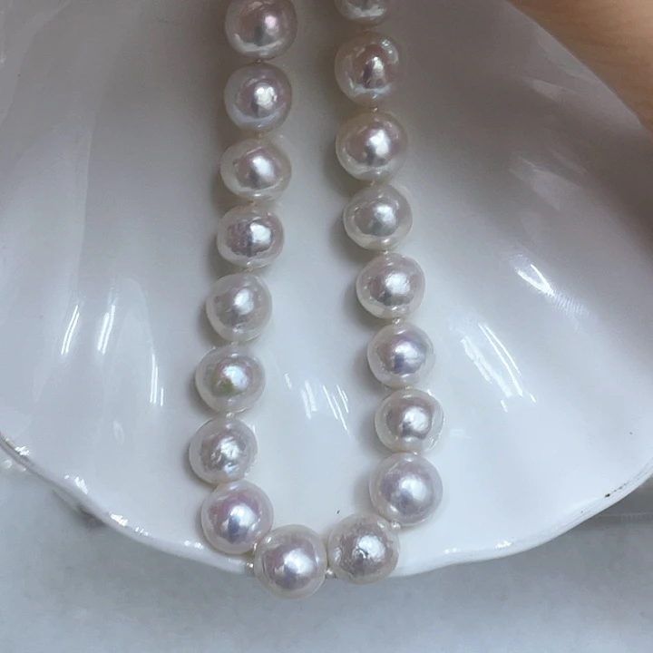 淡水珍珠银S925镶嵌颈饰
