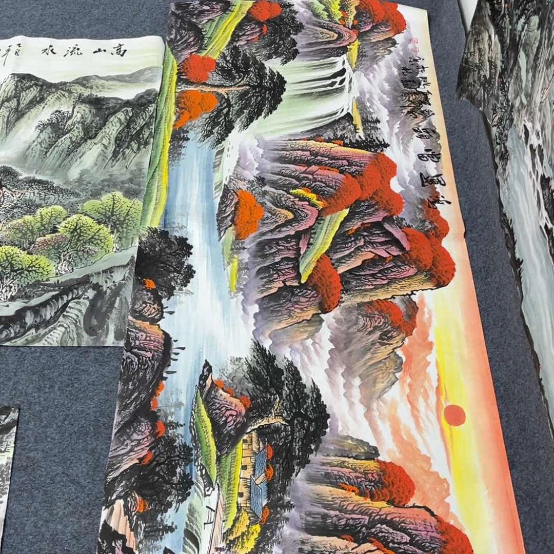 国画宣纸手绘，手工作品