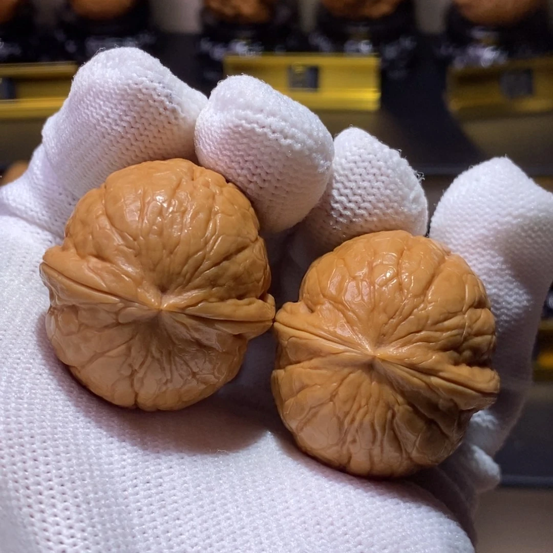 文玩核桃把件黄金豆元宝32尺