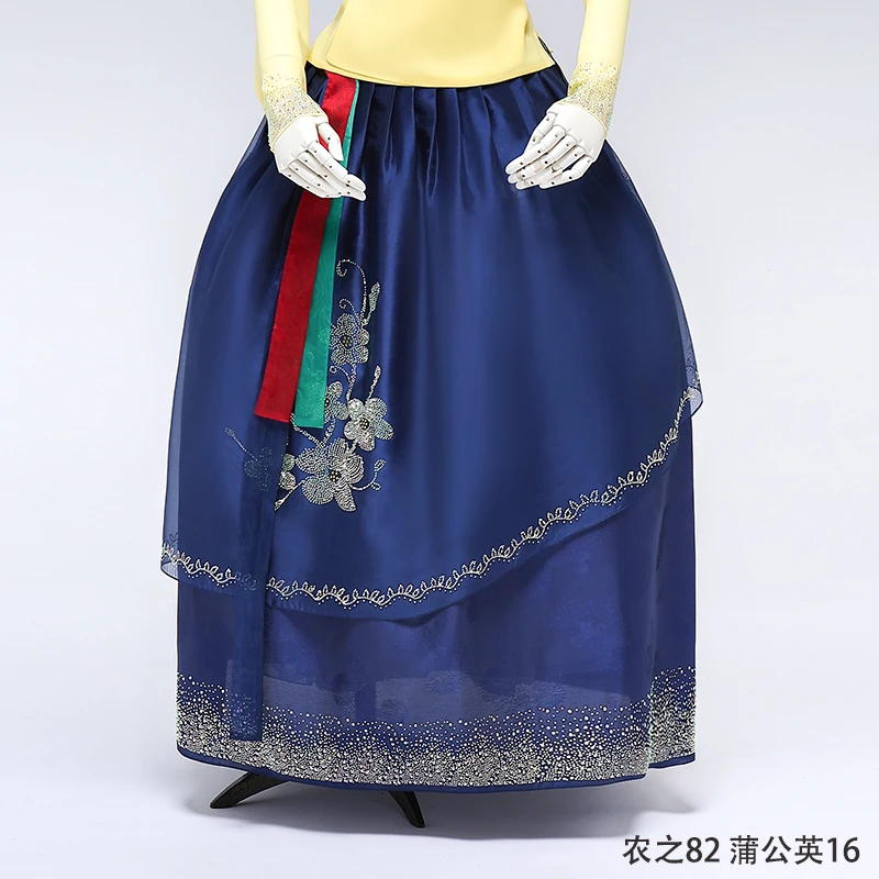 农之蒲公英不齐款烫钻舞蹈腰裙多种颜色飘逸古风舞台裙子超仙蓬裙