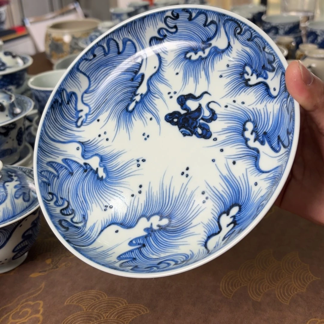 摆件陶瓷景德镇手绘茶器