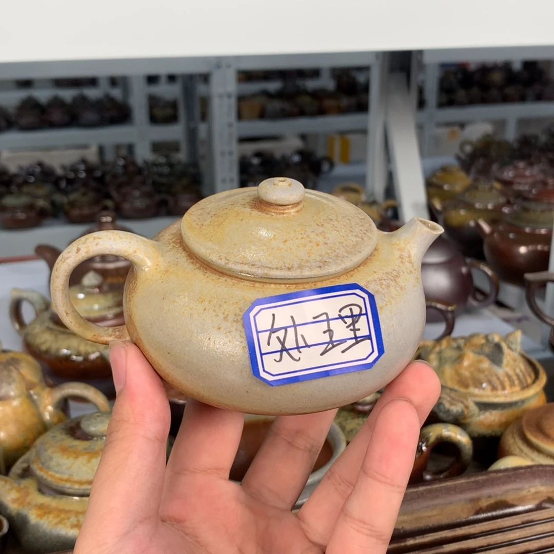 茶壶紫砂纯自然柴烧
